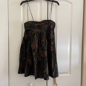 Reformation Floral Print Babydoll Mini Dress